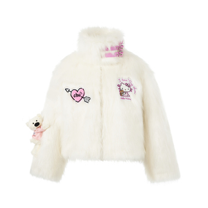 Hello Kitty Bear Artificial Mink Coat