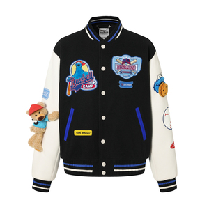Cookie Monster Bear Baseball Jacket